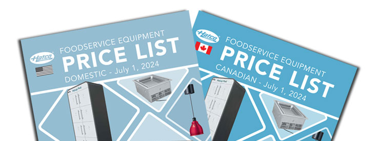 2024 Domestic & Canadian Foodservice Equipment Price Lists